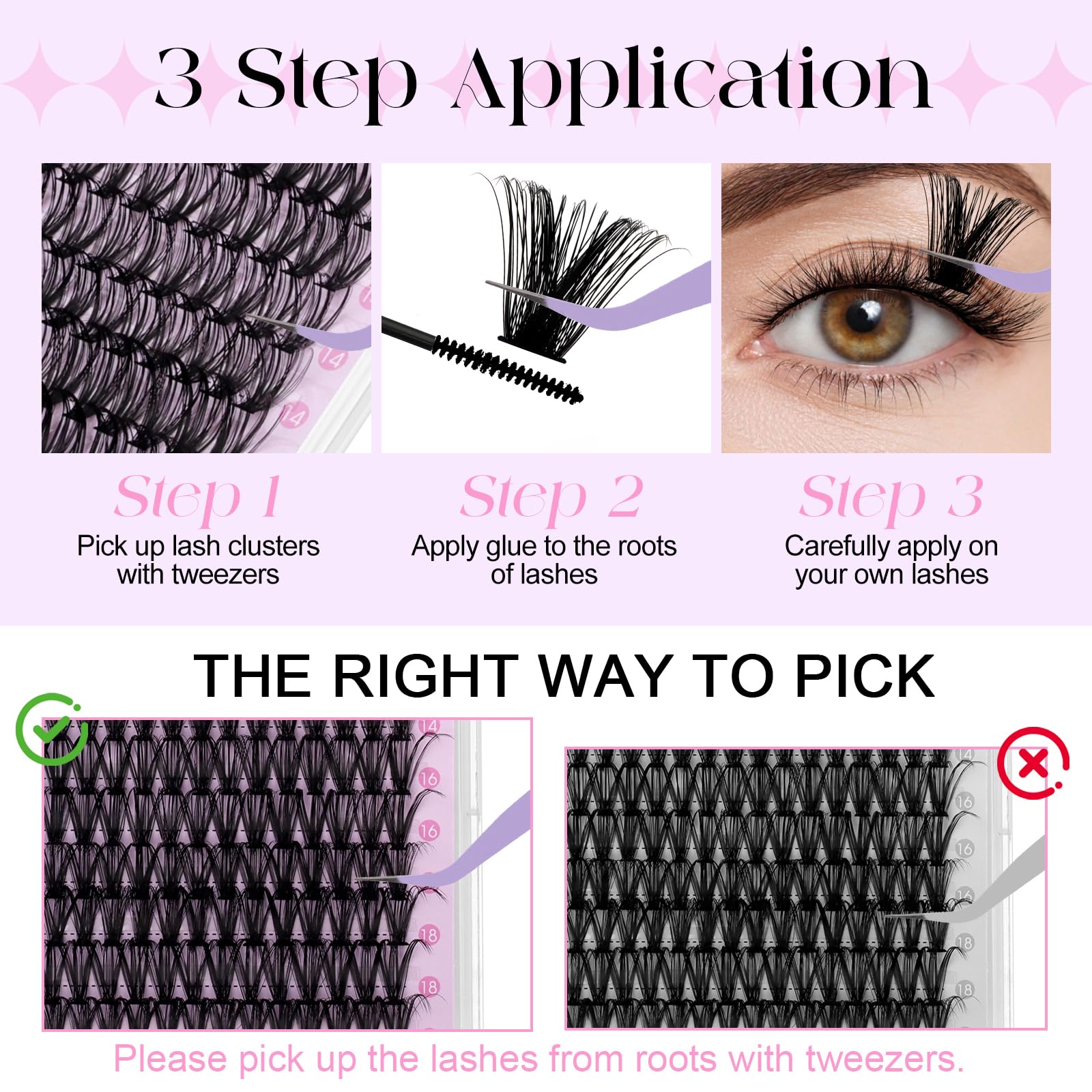 Wendy Lashes durable, salon-worthy clusters for confident results during home applications