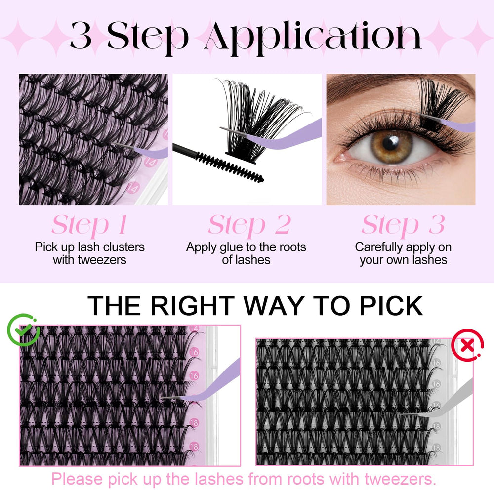 Wendy Lashes durable, salon-worthy clusters for confident results during home applications