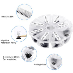 Wendy Lashes mixed tray 9-16mm and 13-20mm for versatile sets.