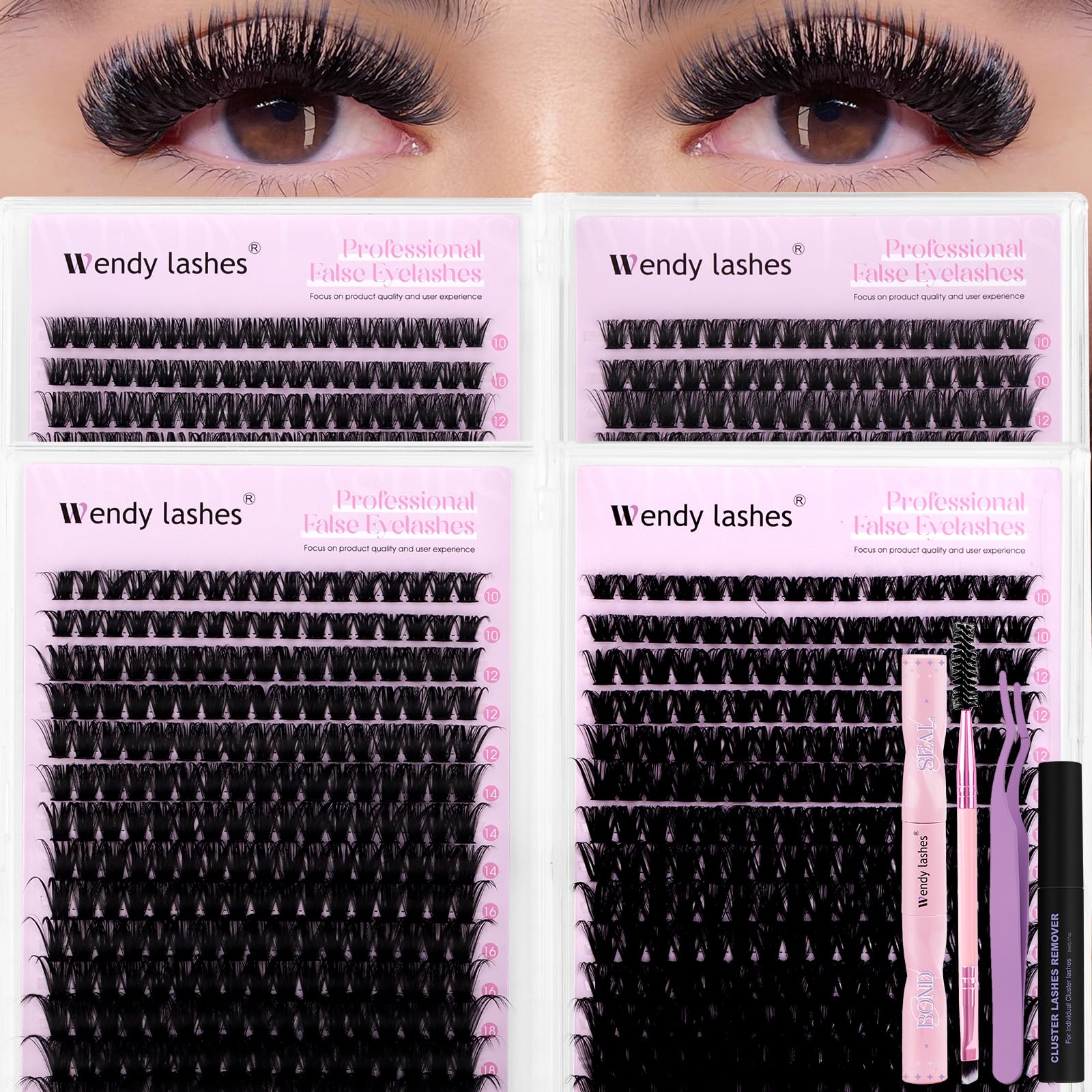 Wendy Lashes soft fluffy fibers feel light and flexible