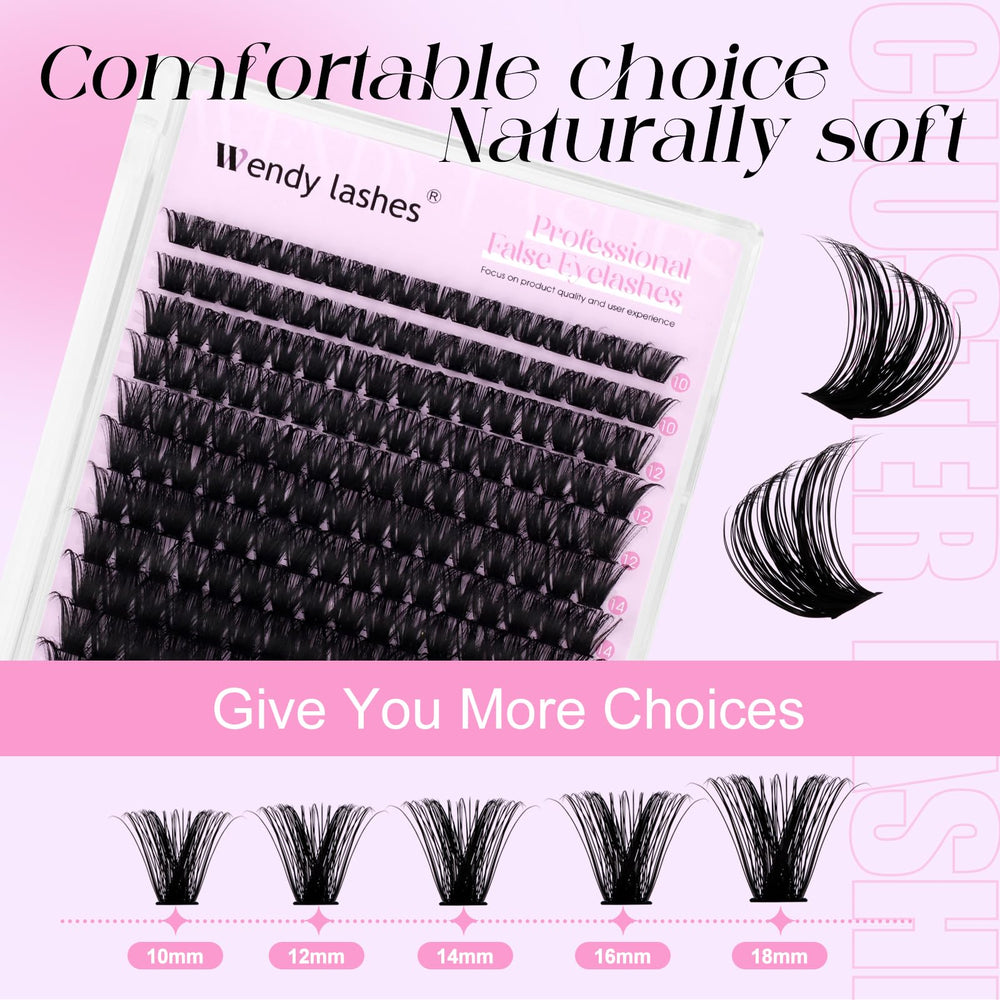 Wendy Lashes soft, lightweight lashes resist clumping for smooth wear.
