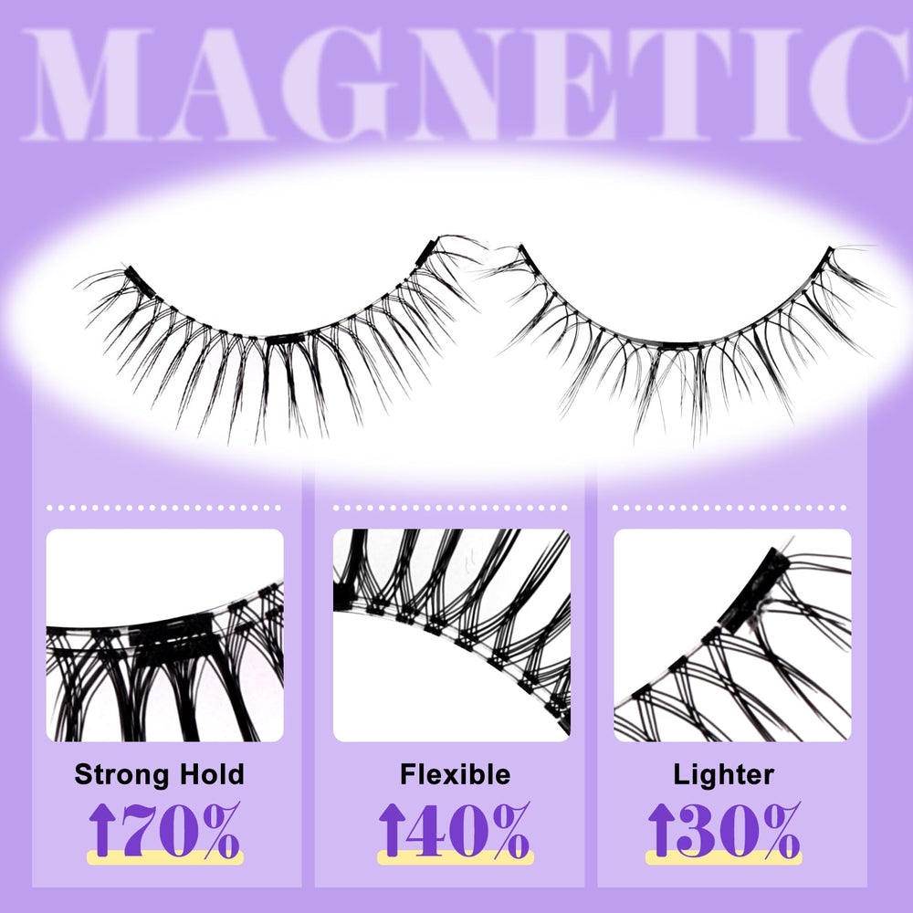 Wendy Lashes soft magnet material delivers gentle, comfortable wear.