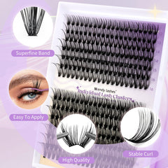 Wendy Lashes two styles cluster lashes for natural or cat-eye looks