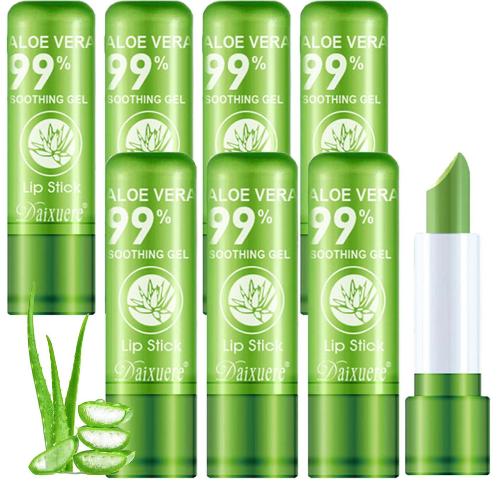 WENJLYJ Aloe Vera lipstick with warming color for a vivid, personalized shade.