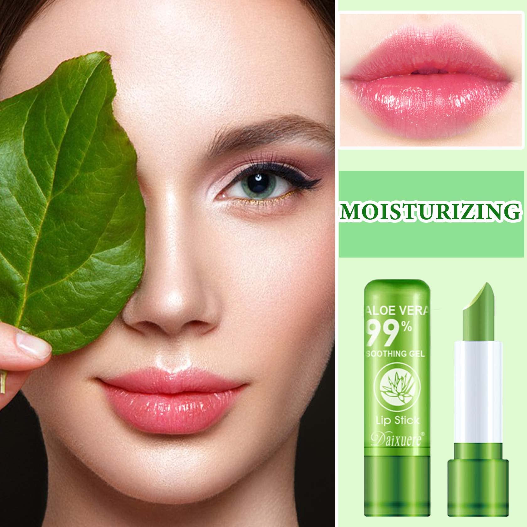 WENJLYJ lip gloss uses aloe vera gel to hydrate and brighten lips.