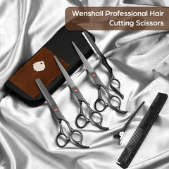 Wenshall hair comb keeps sections tidy for efficient cutting sessions.