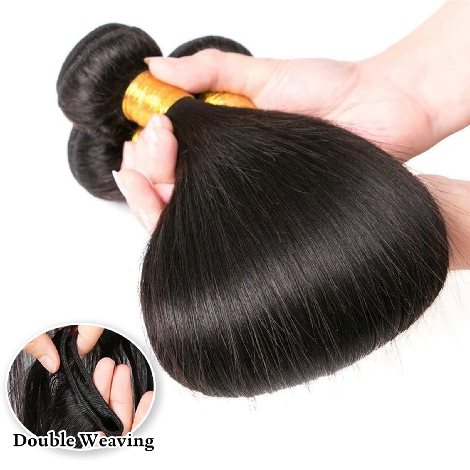 WENYAN Brazilian virgin hair bundle pack with high-quality weft.