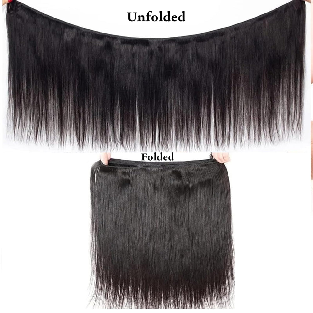 WENYAN straight bundles 22inch weft adds length for full look.