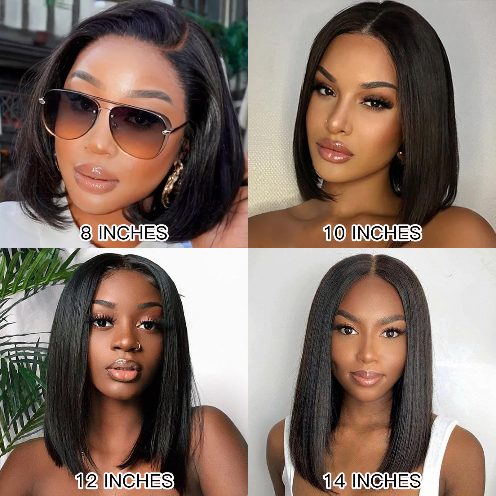 WEQUEEN 10-inch straight short bob for versatile daily looks