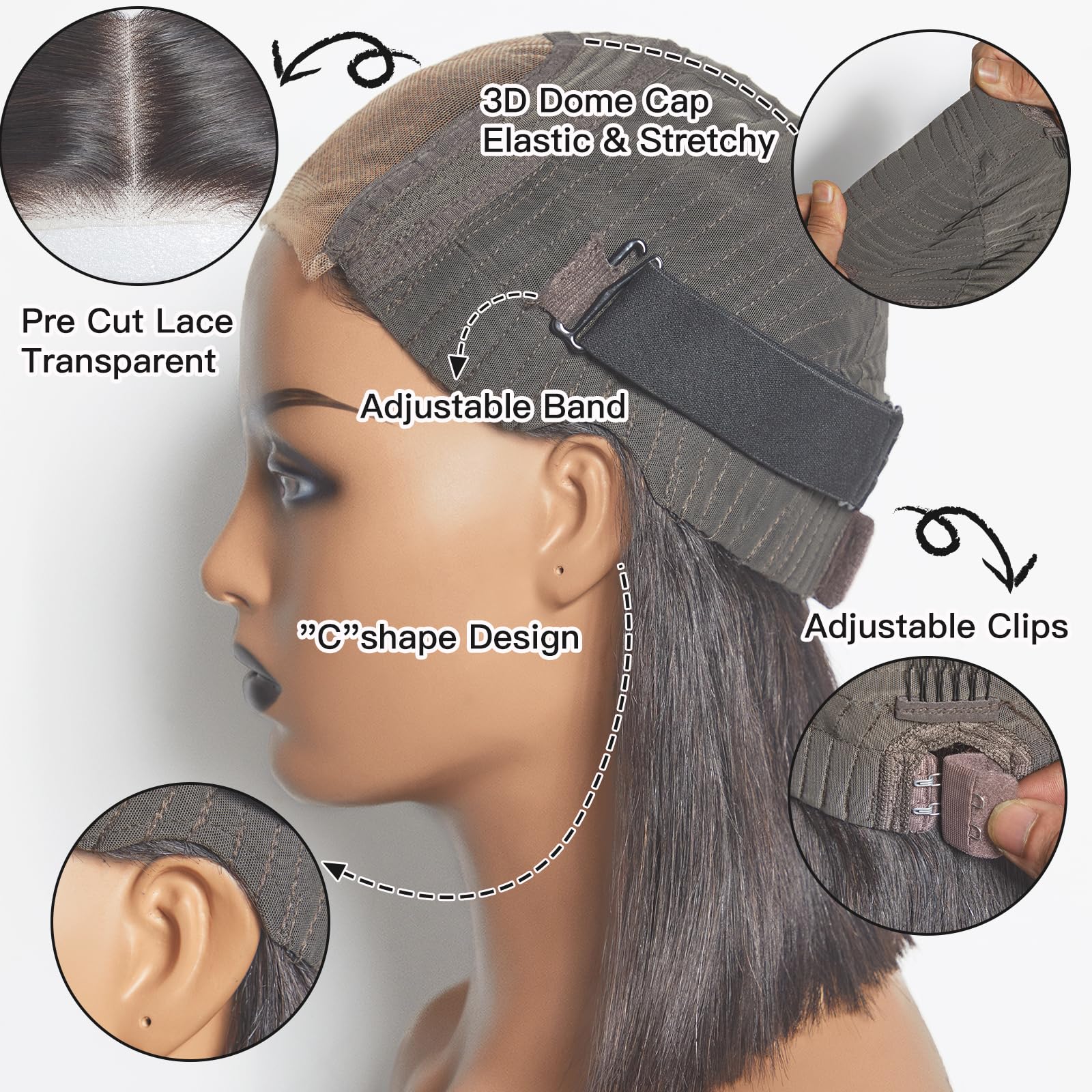 WEQUEEN 3D dome cap with stretch offers secure, comfortable fit