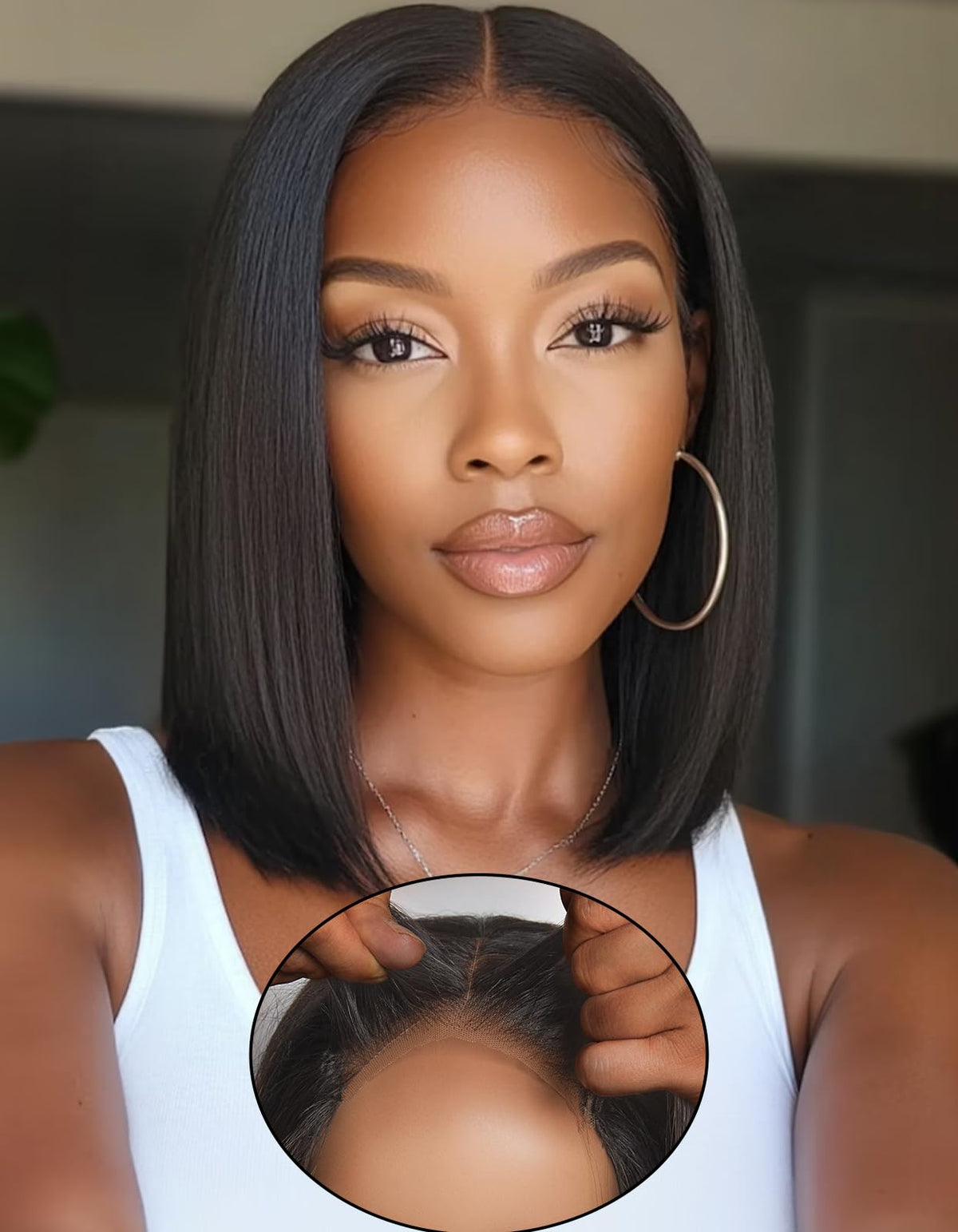 WEQUEEN Wear and Go glueless bob wig with lace for quick natural-looking fit