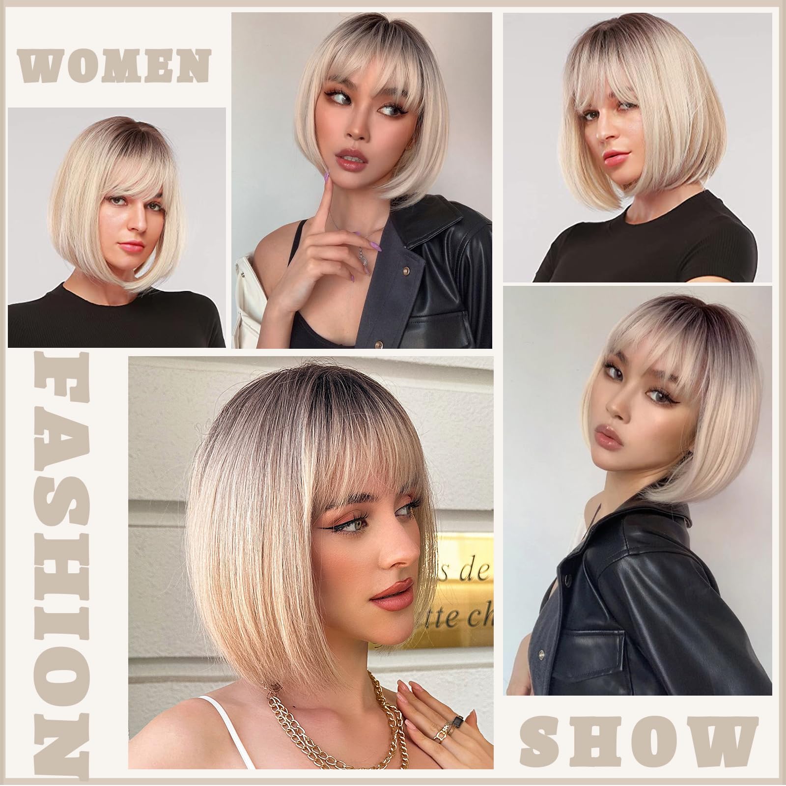 WERD bob wig with slight initial shedding; easy to maintain.