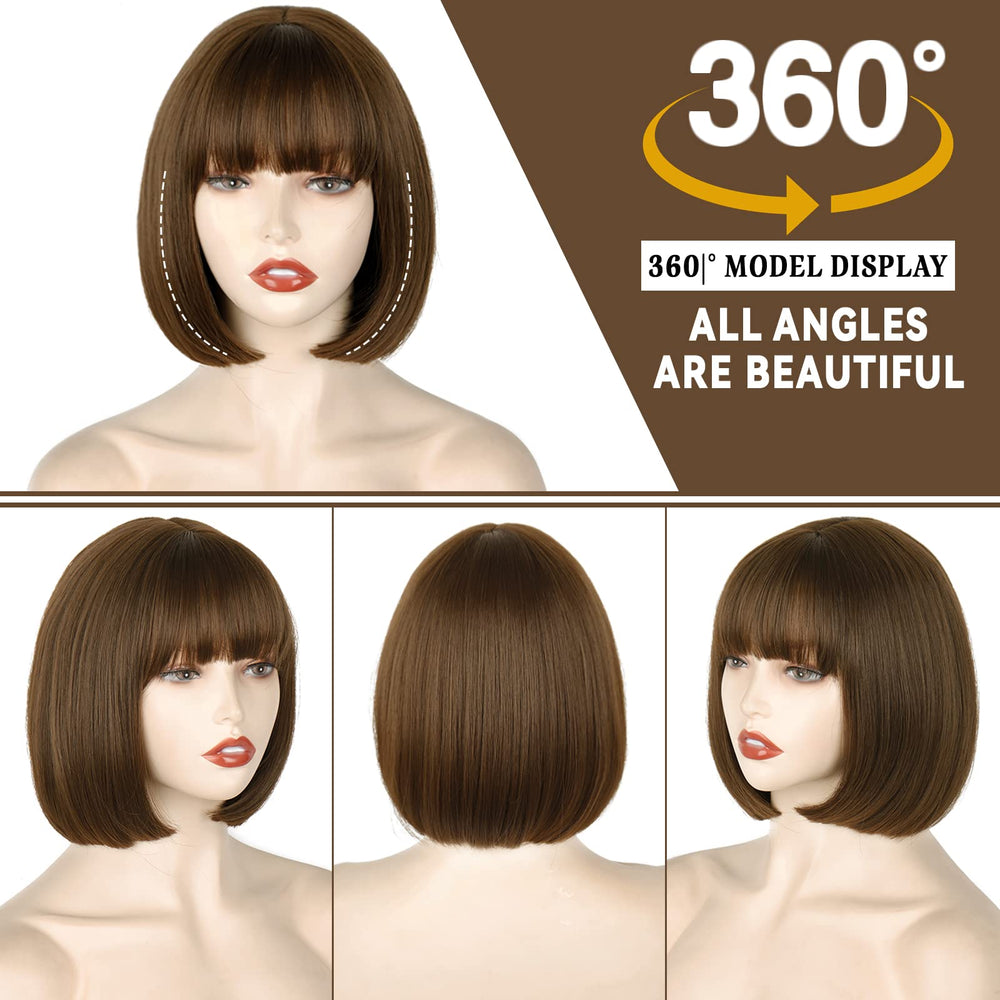 WERD heat-resistant fiber wig, maintains shape during styling