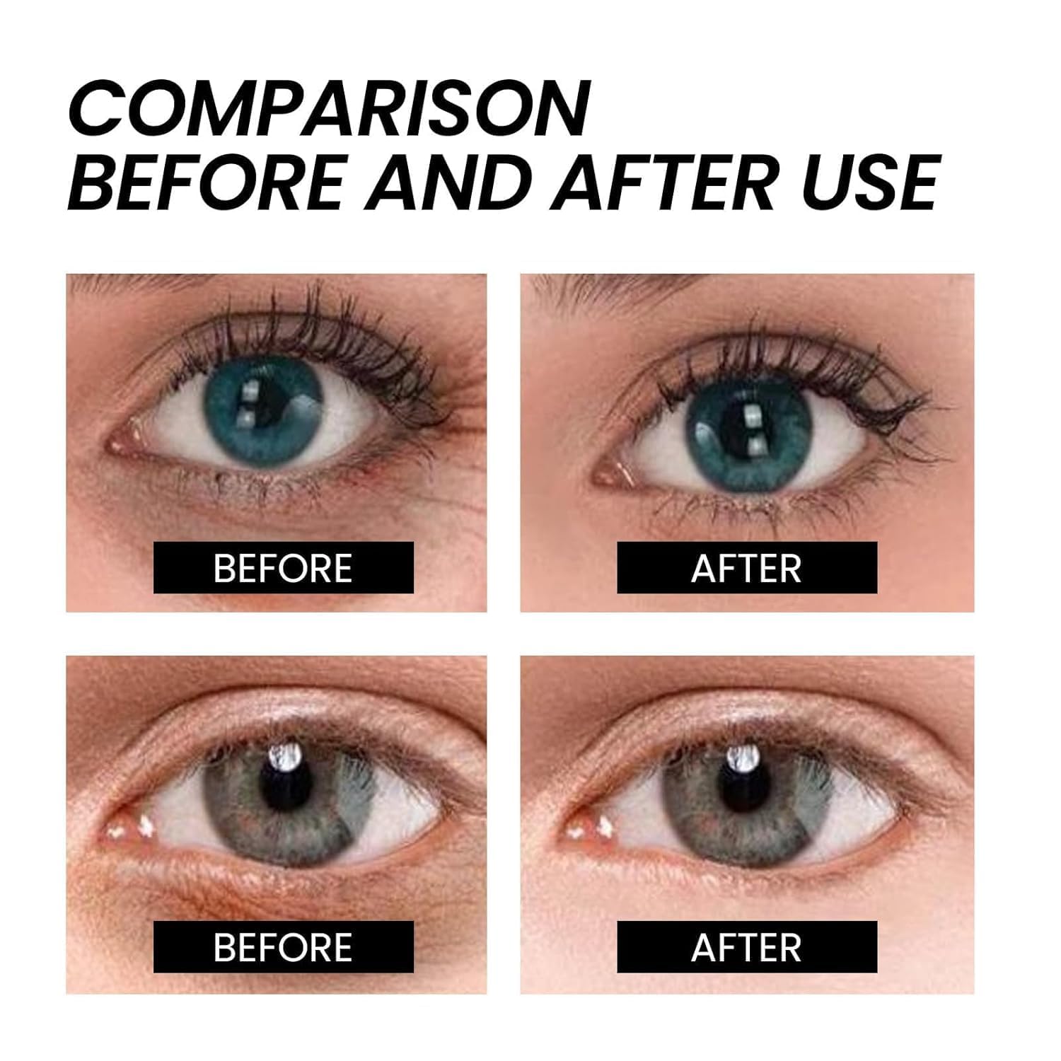 Night-time application of Weslaplus Naturals eye cream on the delicate eye area