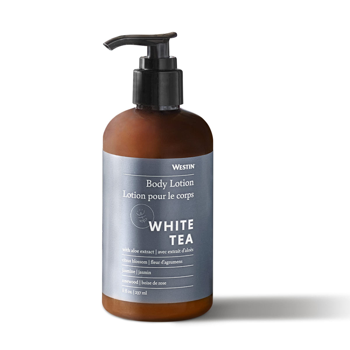 Westin White Tea Aloe bottle with pump for easy daily application.