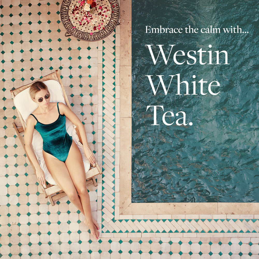 Westin White Tea Aloe hand lotion pump delivers quick absorption.