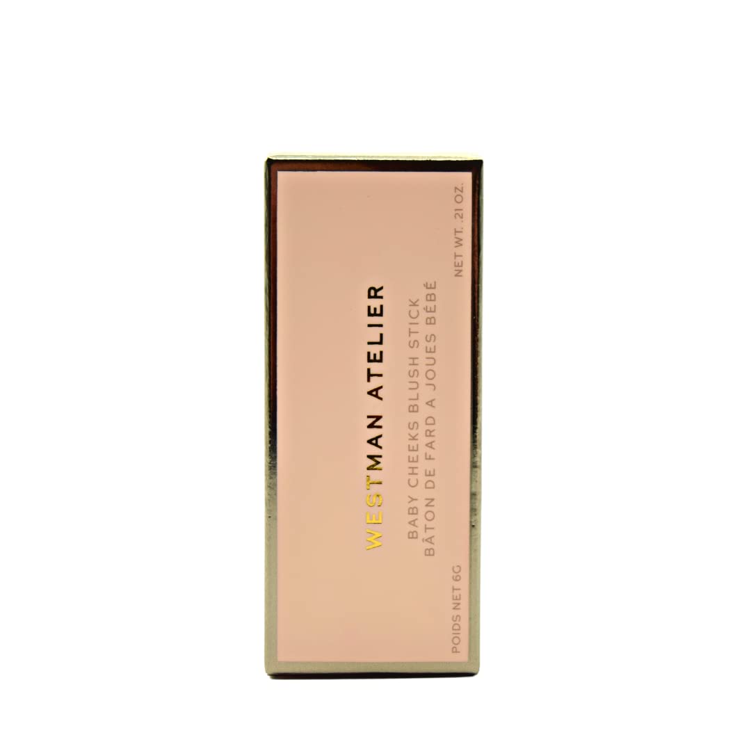 Westman Atelier Baby Cheeks Blush Stick Chouchette texture close-up reveals smooth cream.