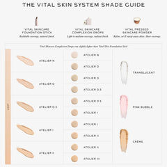 Westman Atelier Complexion Drops swatch on skin shows even tone