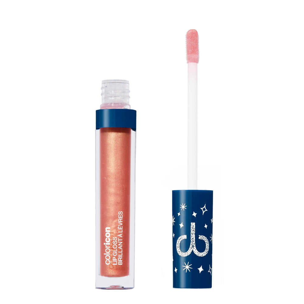 wet n wild Aries lip gloss lip swatch demonstrates vibrant pigment and moisture