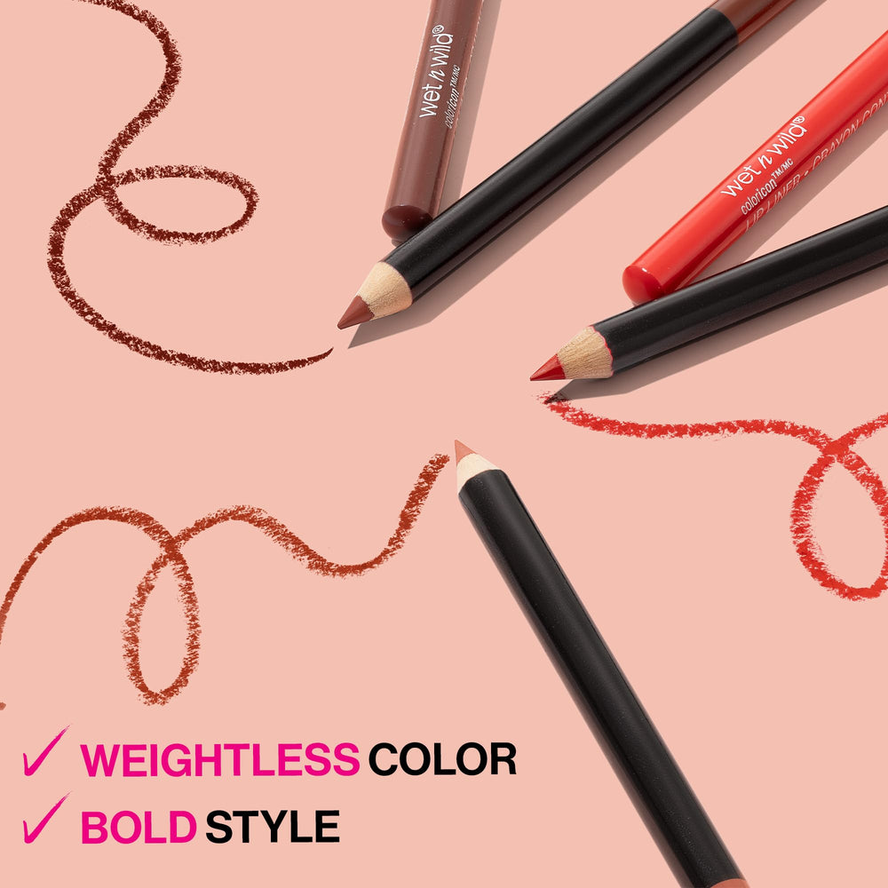 wet n wild Color Icon Lip Liner Berry Red close-up texture detail