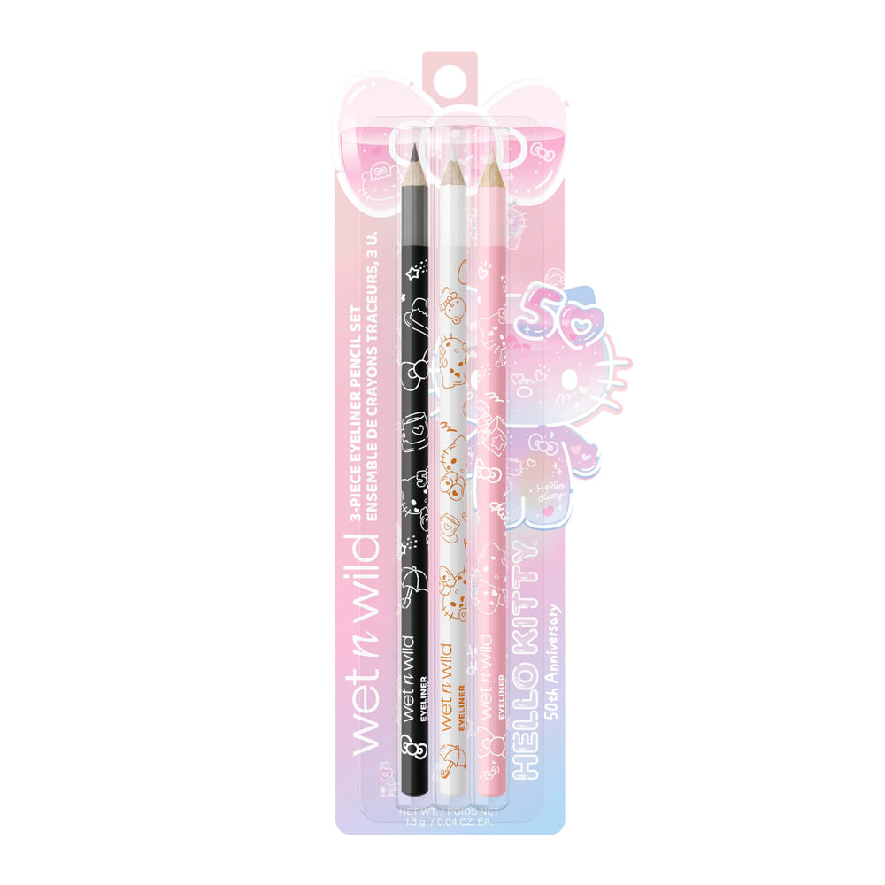wet n wild Hello Kitty close-up of pencil tip during application