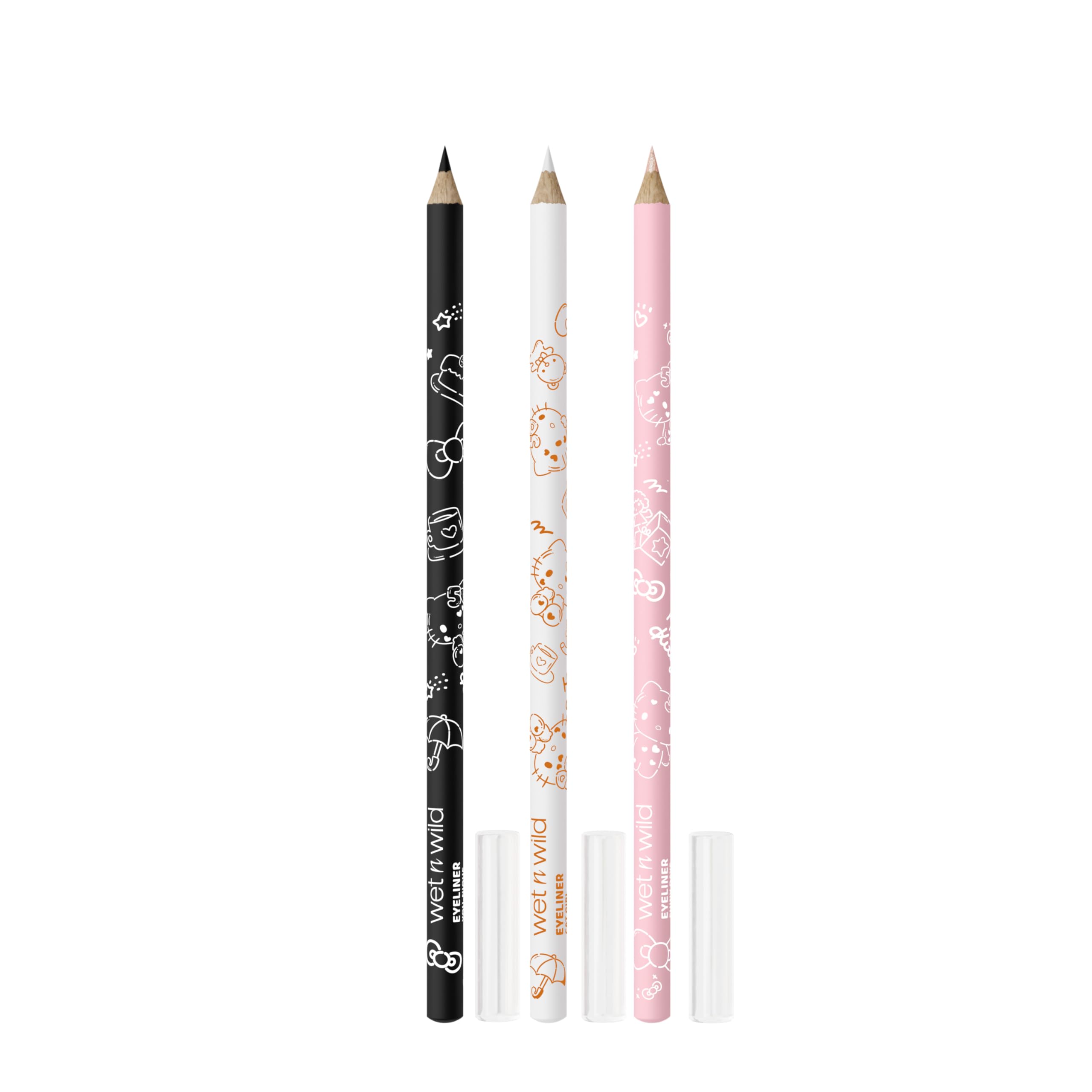 wet n wild Hello Kitty eyeliner set packaging highlights travel-friendly design