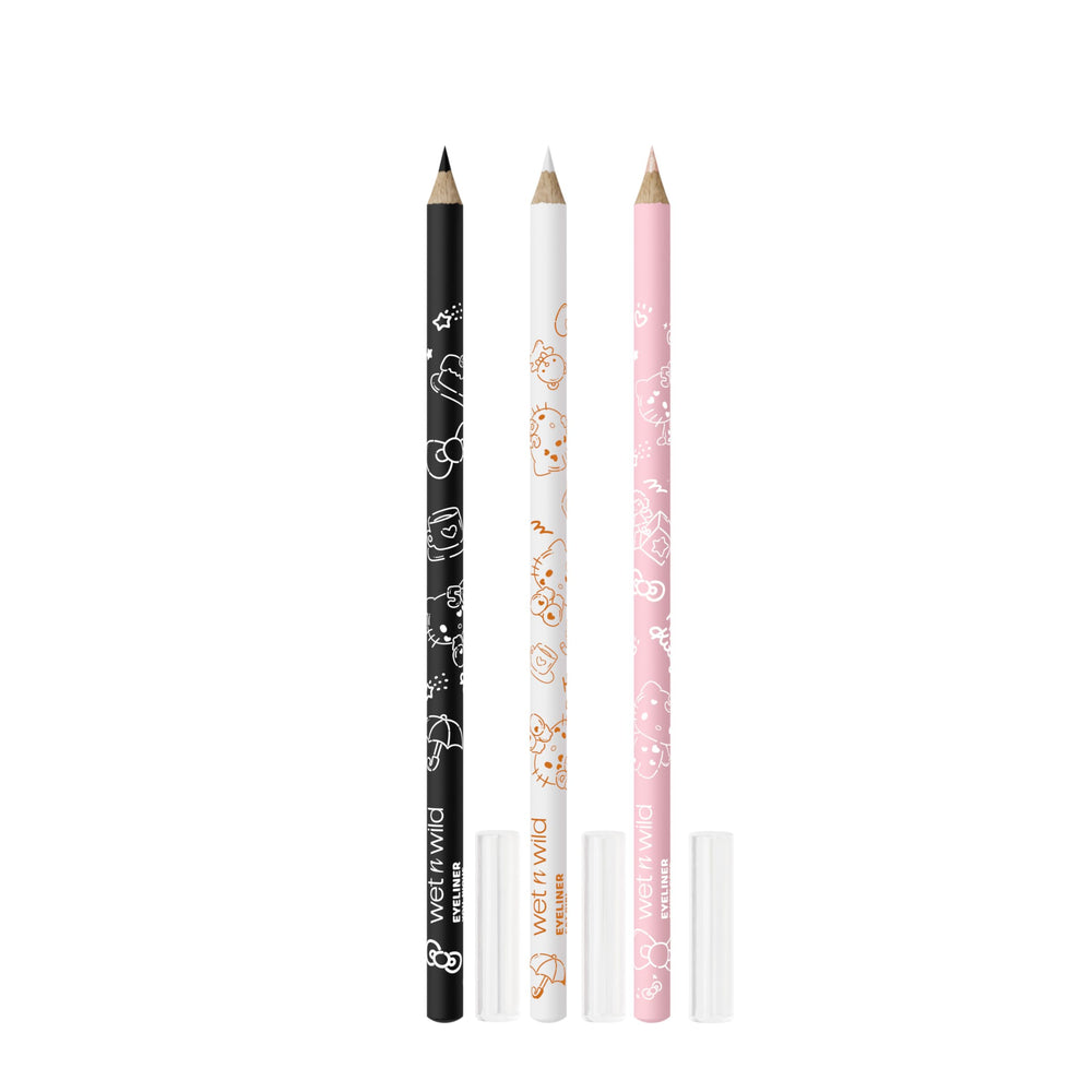 wet n wild Hello Kitty eyeliner set packaging highlights travel-friendly design