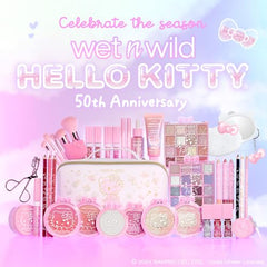 Wet n Wild Hello Kitty Radiance Drops being applied to face for a prep glow