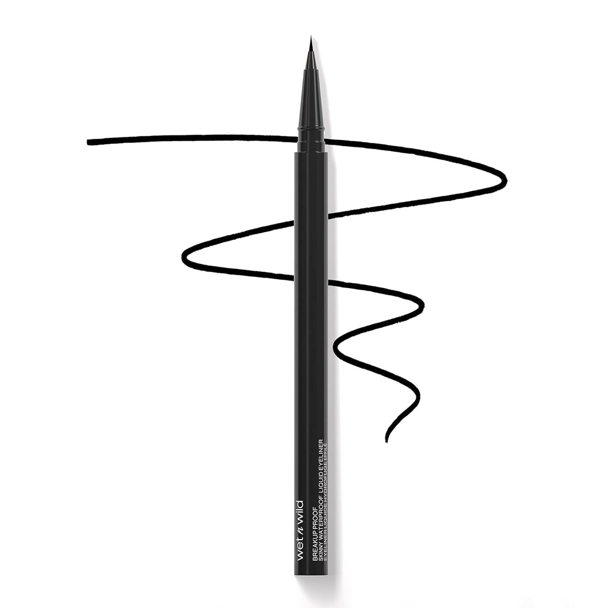 wet n wild Mega Last Breakup Proof eyeliner bottle shows waterproof formula for all-day wear