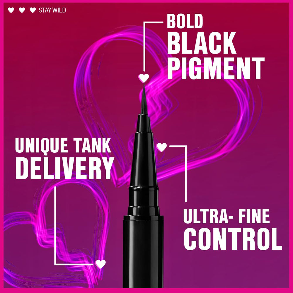 wet n wild swatch on skin reveals deep black pigment for bold looks