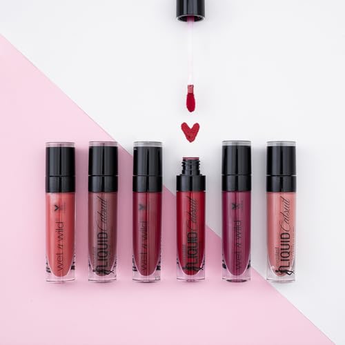 wet n wild Megalast Catsuit Matte Lipstick Red Berry Recognize provides precise definition and long-lasting color