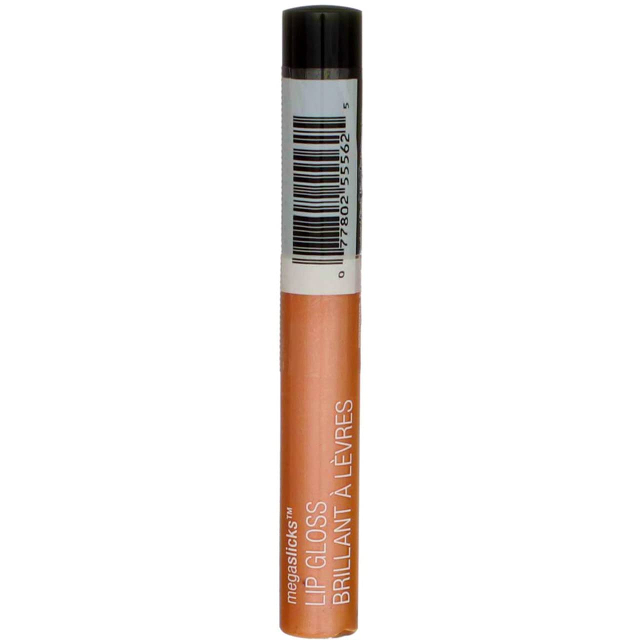 Close-up of Wet n Wild MegaSlicks Sun Glaze glossy finish on lips