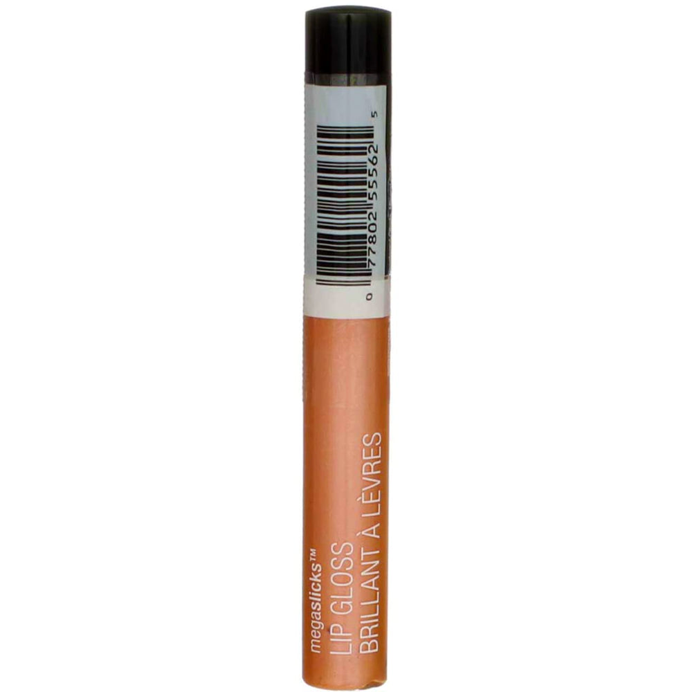 Close-up of Wet n Wild MegaSlicks Sun Glaze glossy finish on lips