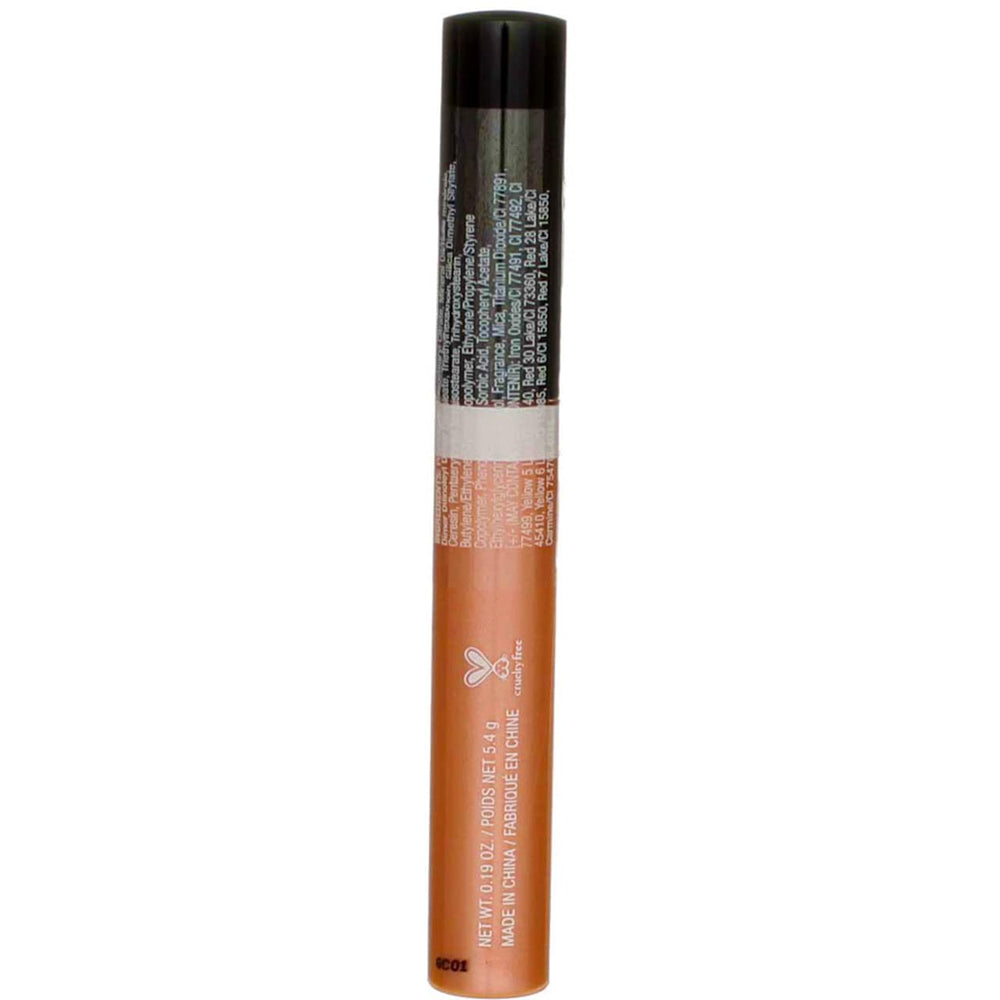 Wet n Wild MegaSlicks Sun Glaze on lips demonstrates high-shine finish
