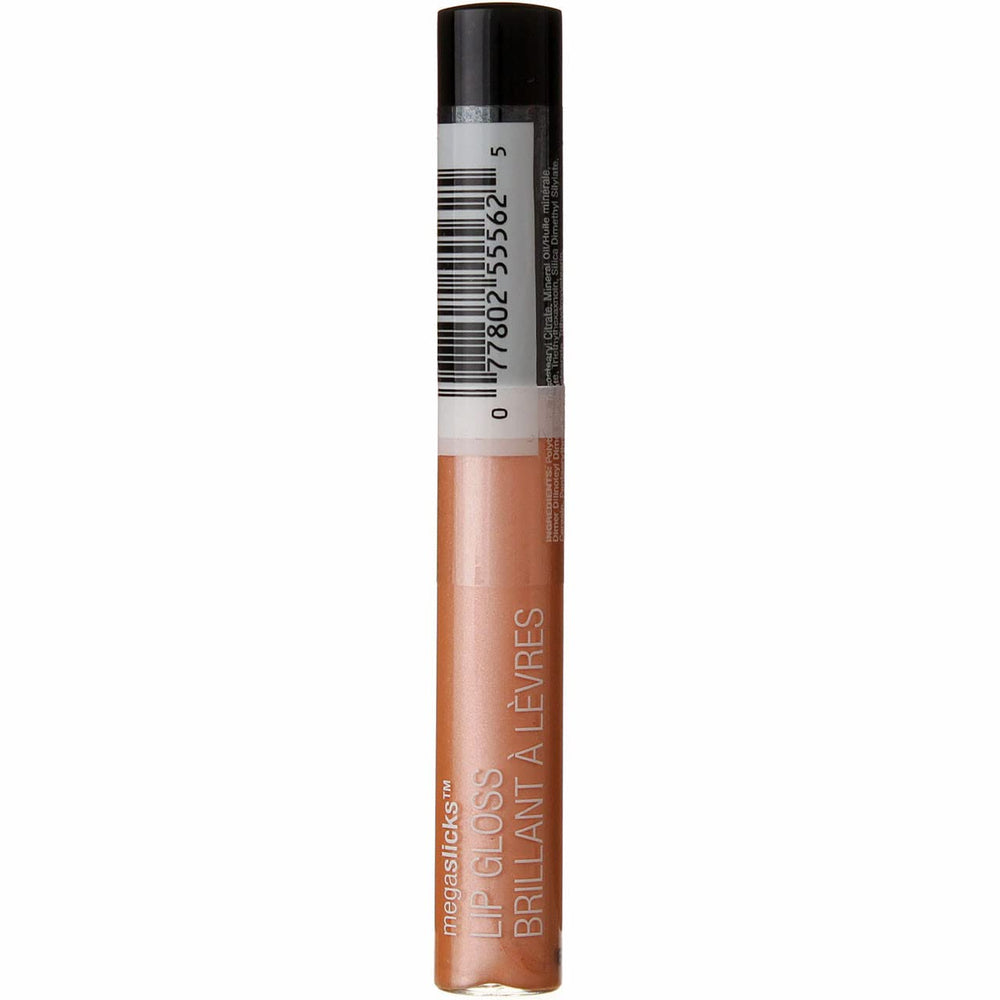 Wet n Wild MegaSlicks Sun Glaze swatch on forearm reveals color payoff