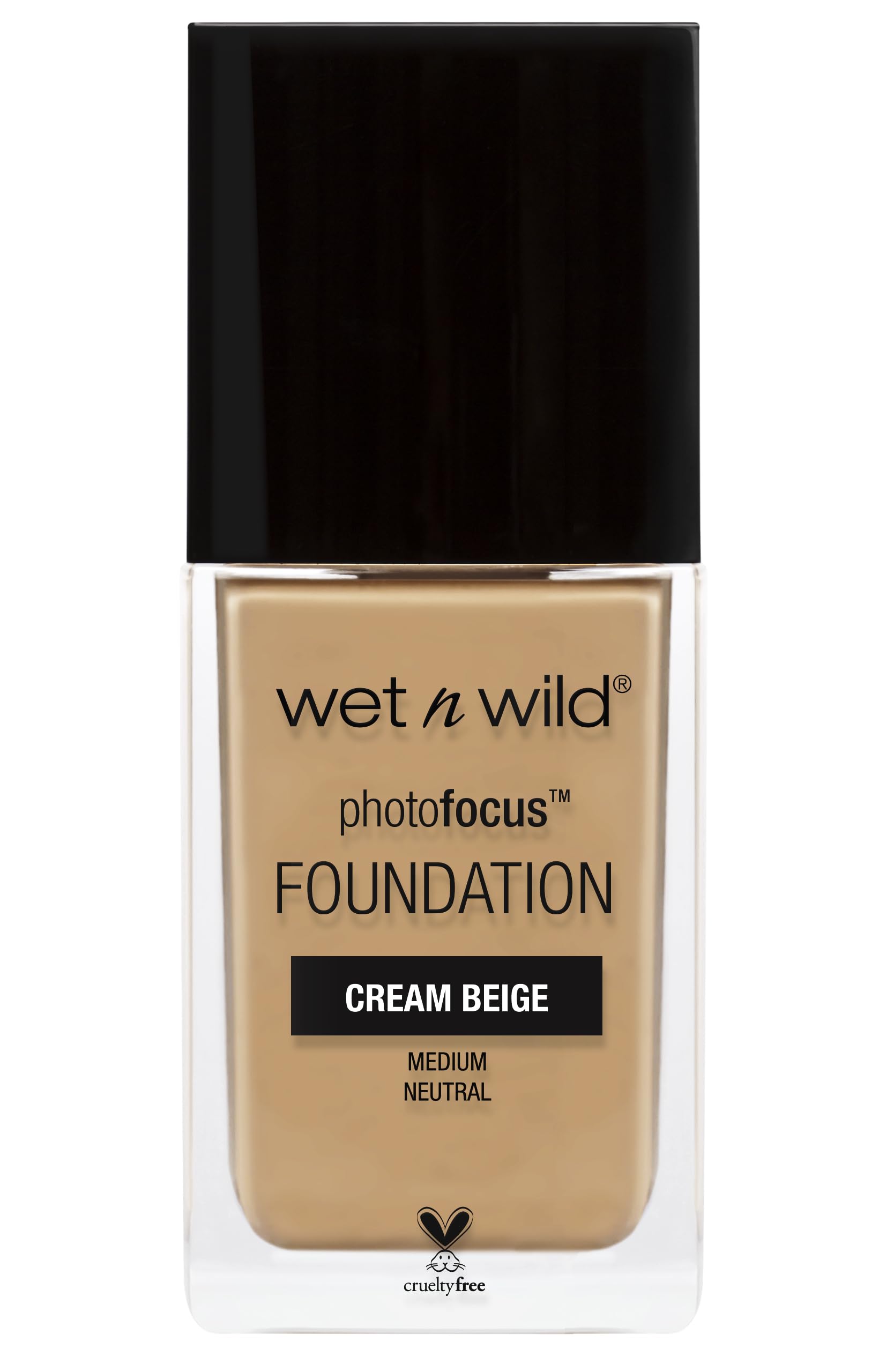 wet n wild Photo Focus Matte Foundation bottle front for camera-ready skin.