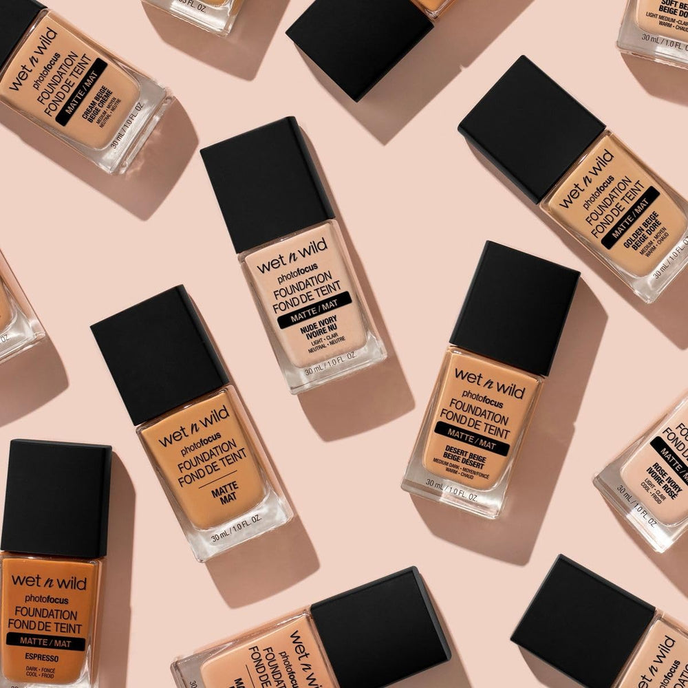 wet n wild Photo Focus Matte Foundation applied on the face to show matte finish.
