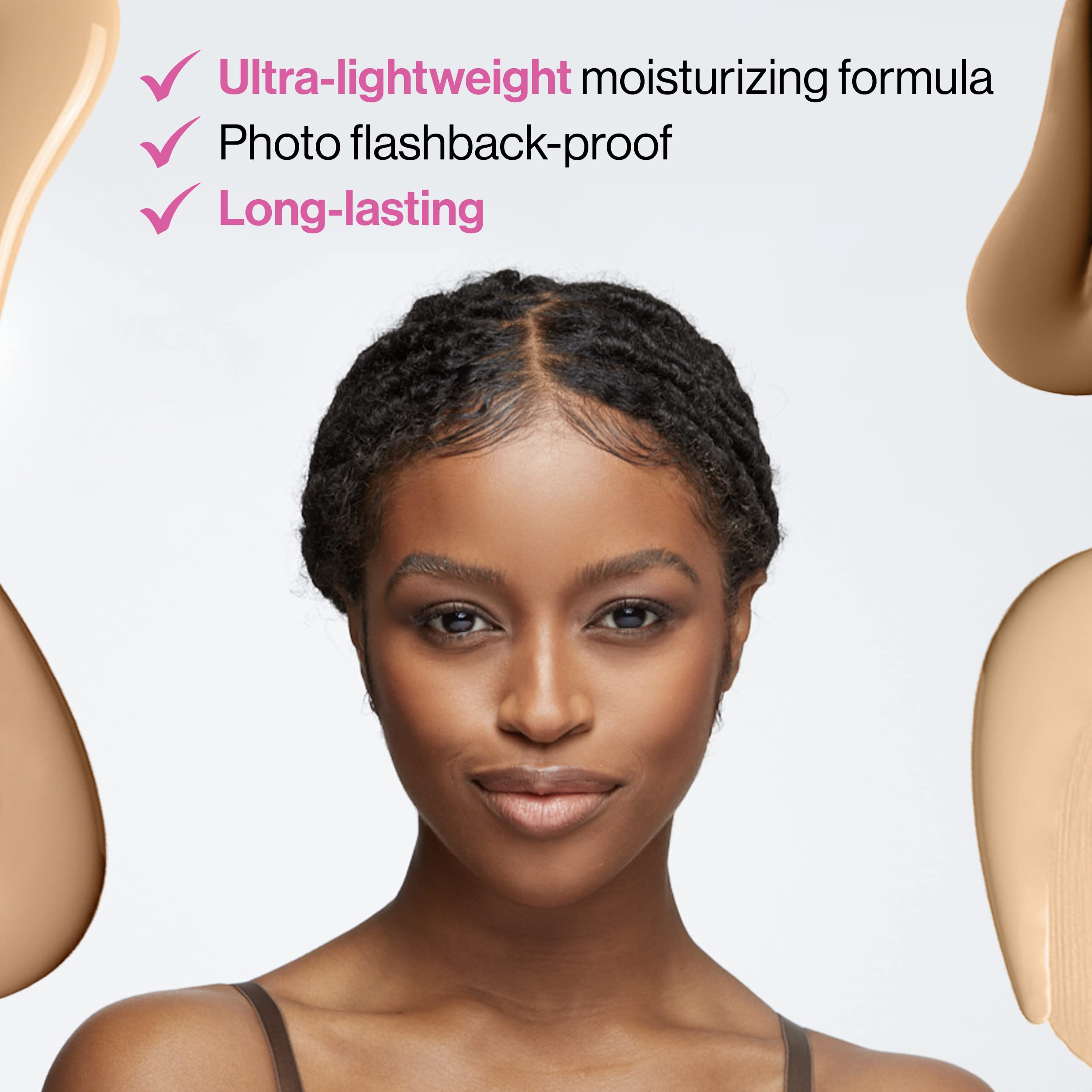 Wet n Wild Photo Focus Matte Liquid Foundation Amber Beige soft-focus finish enhances complexion.