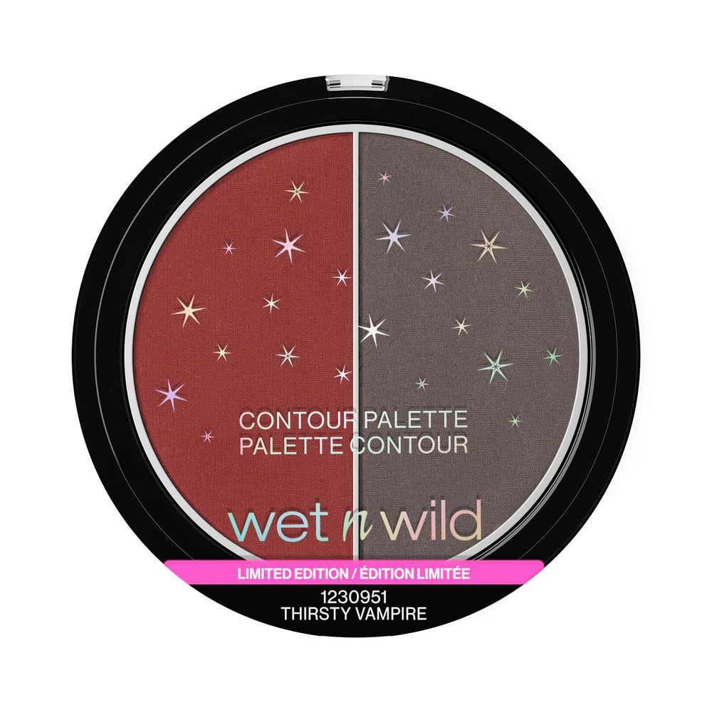 wet n wild Vampiress Contour Palette applying for sculpted hollows and soft-focus complexion.