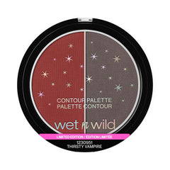 wet n wild Vampiress Contour Palette applying for sculpted hollows and soft-focus complexion.