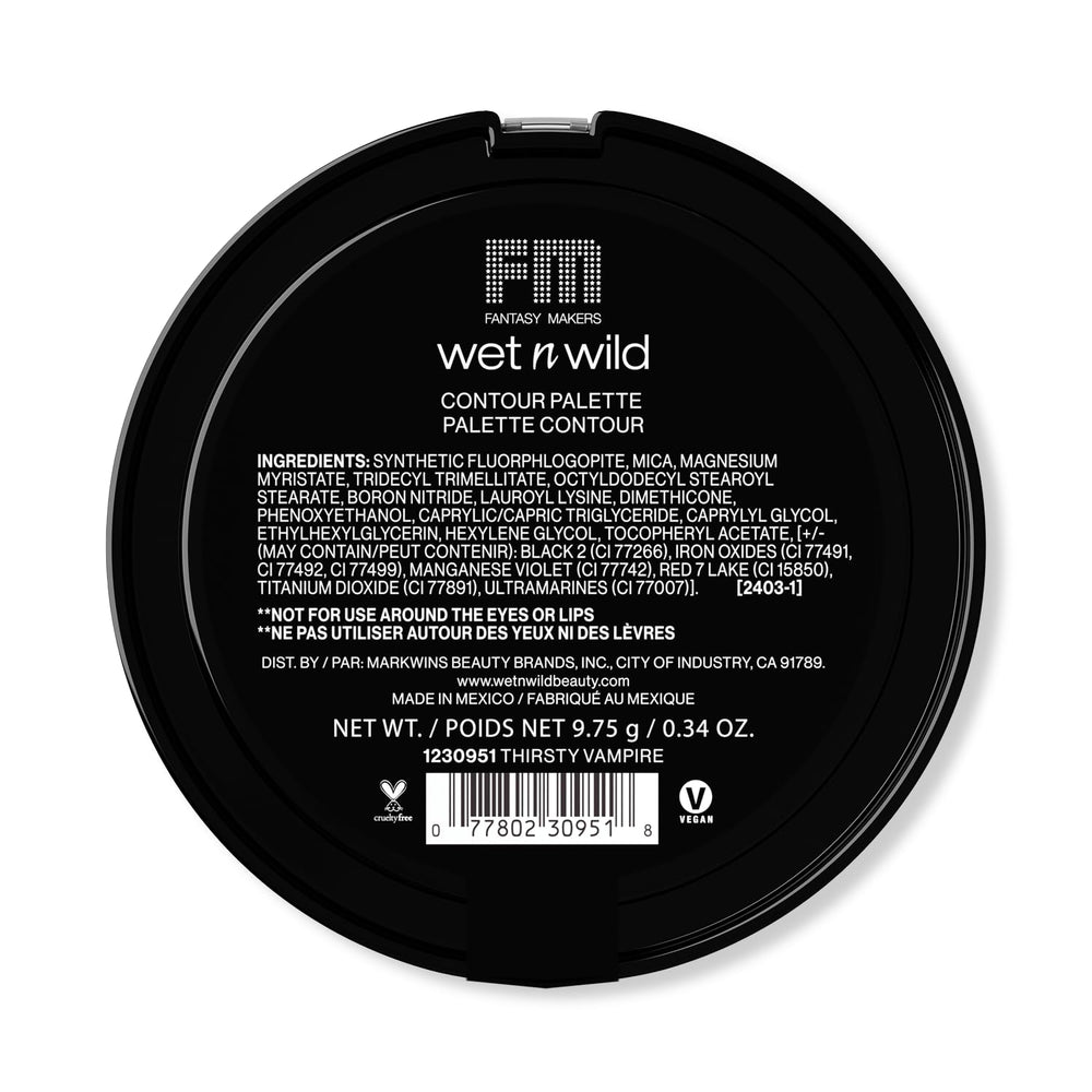 wet n wild Vampiress Contour Palette packaging portable for makeup on the go.