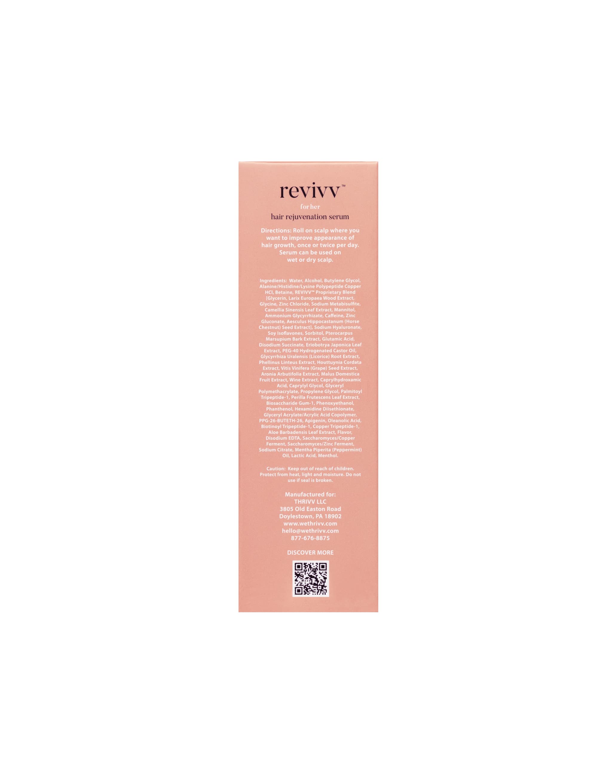 WETHRIVV REVIVV for Her label and ingredient details on the bottle
