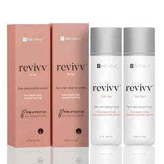 WETHRIVV REVIVV for Her serum bottle shown for easy daily roll-on use