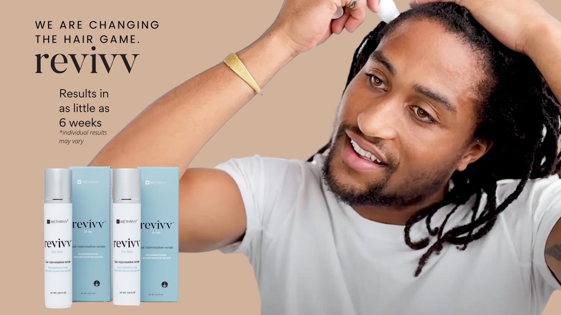 Vegan, cruelty-free REVIVV serum labeling on packaging