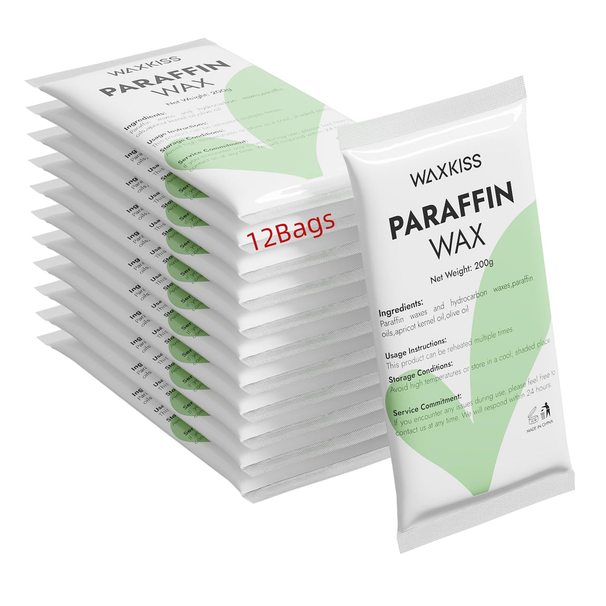 wewax paraffin wax refills 12-pack for hands, hydrating and softening skin.