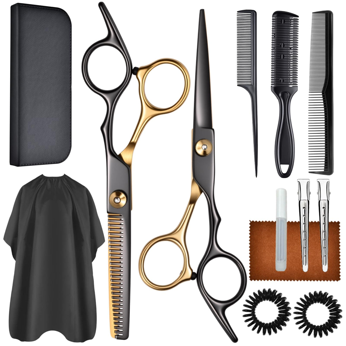 WFOEJEJ 13-piece hair cutting kit with sharp blades for precise home grooming