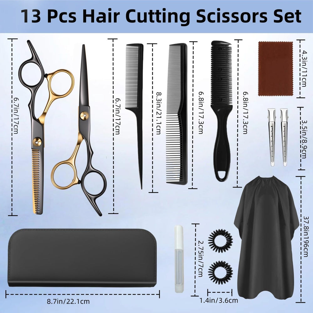 WFOEJEJ japanese stainless steel blades ensure clean cuts on wet or dry hair