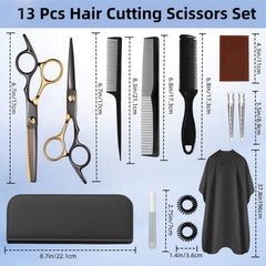 WFOEJEJ japanese stainless steel blades ensure clean cuts on wet or dry hair