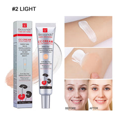 WFWJ CC Cream swirl on cheek demonstrate natural coverage