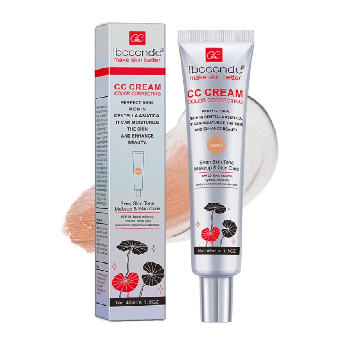 WFWJ Color Correcting CC Cream bottle with smooth, lightweight coverage for an even skin tone.